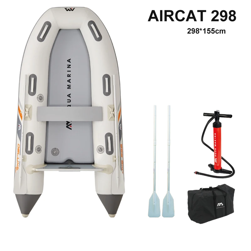 AQUA MARINA インフレータブルボート、3～5人用D - Fishing Boat Oar のレビューと価格
