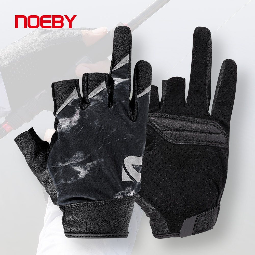 Noeby-ハーフフィンガーフィッシング用グローブ,日焼け止 - Fishing Boat Oar のレビューと価格
